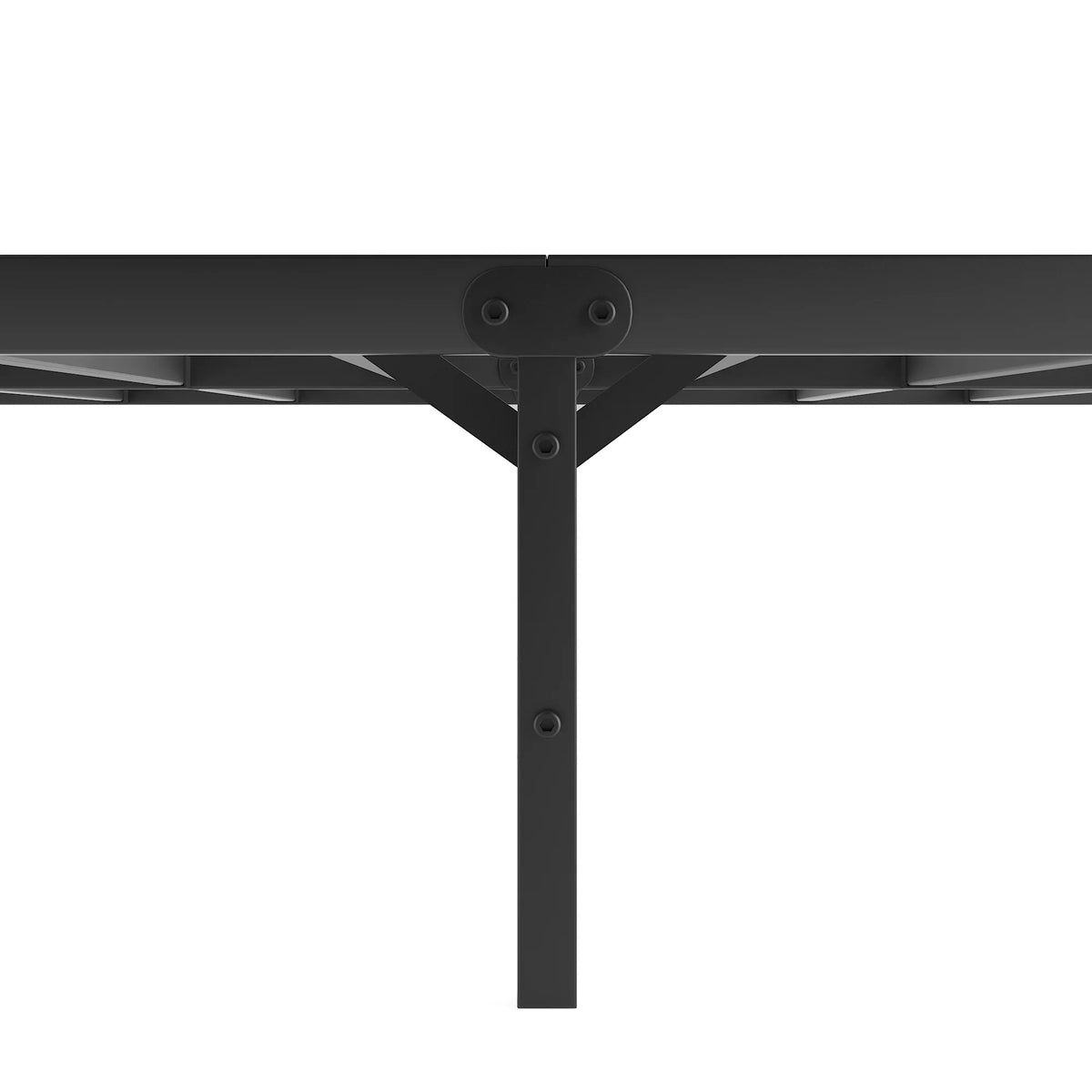 Black Metal Platform Bed Frame J326
