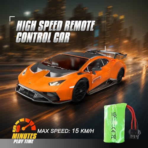 Remote Control Car 1:18 Scale 2.4Ghz RC Drift Car Orange L8905