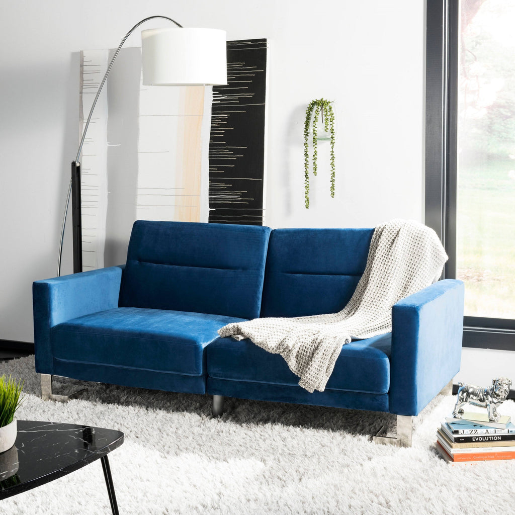Navy Foldable Sofa Bed F761600