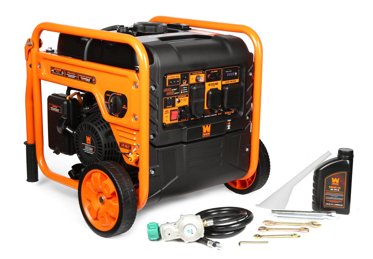 4500-Watt Dual Fuel Open Frame Inverter Generator with Electric Start B995268
