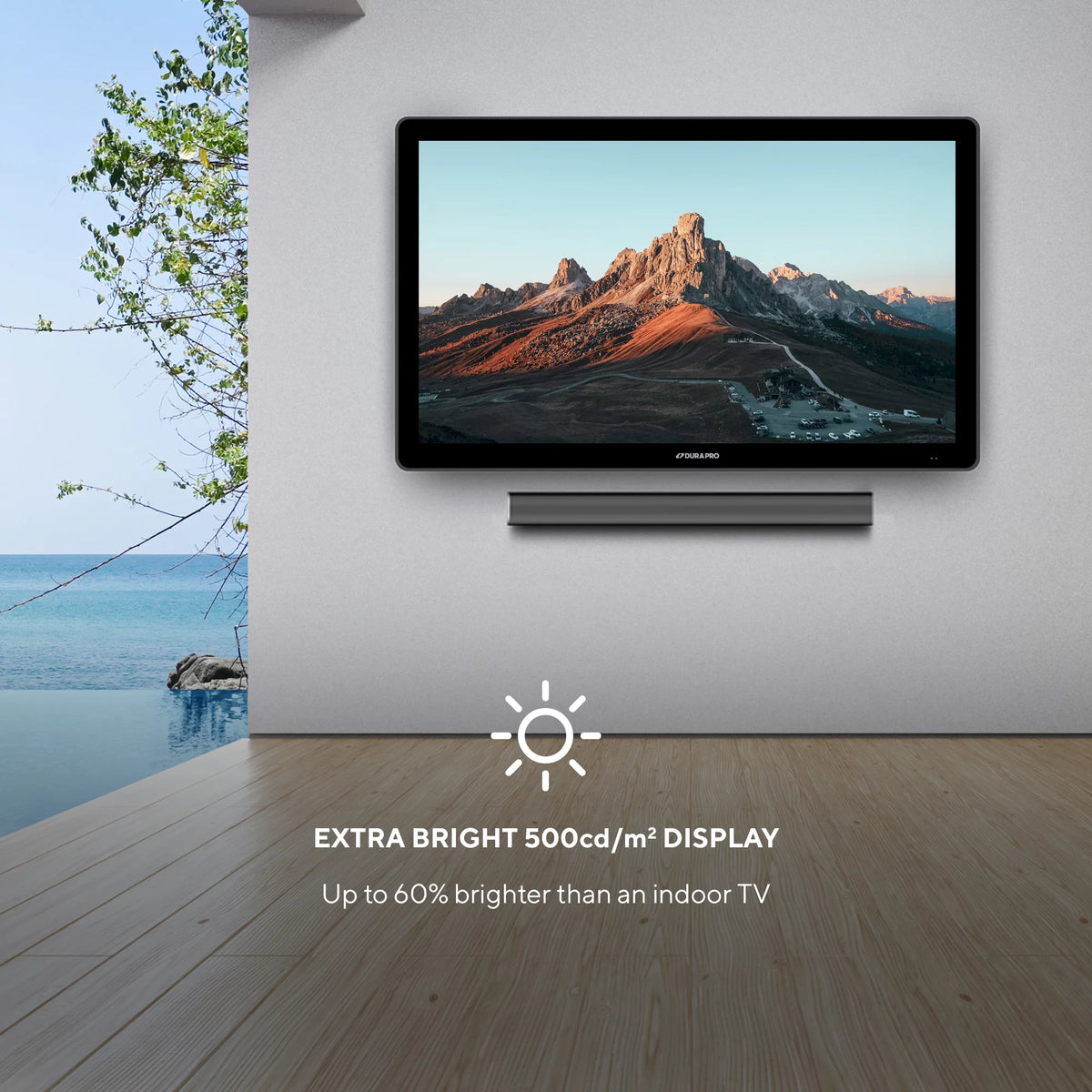 43 Outdoor Partial Shade 4K UHD LED TV with Waterproof Remote I741761