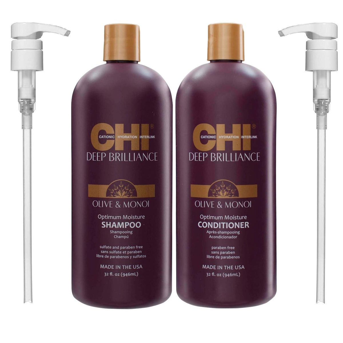 32oz Olive & Monoi Moisture Shampoo & Conditioner Bundle with 2 Pumps F999713
