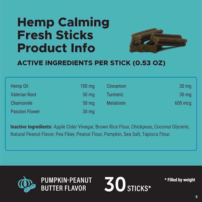 Hemp Calming Dental Treats for Dogs Z8899