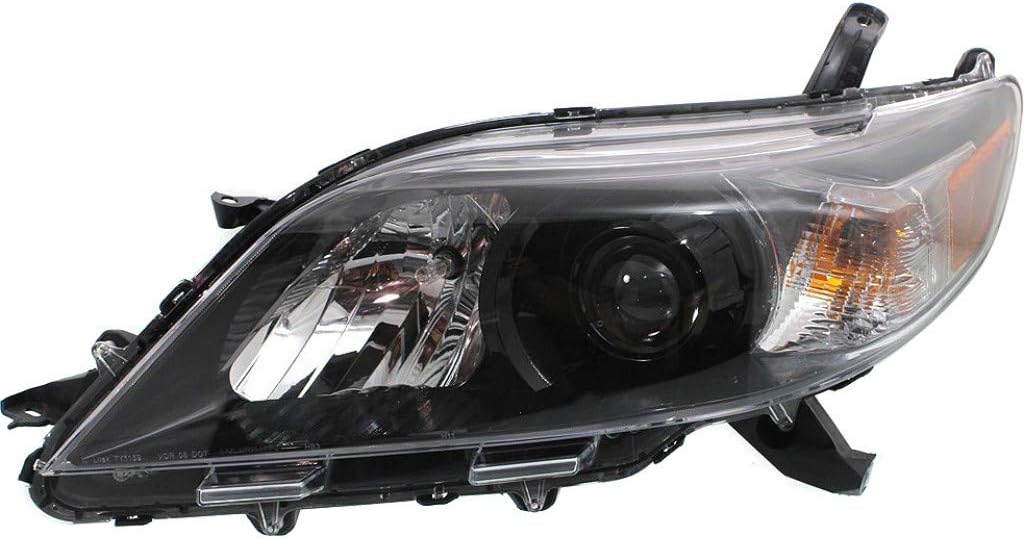 Passenger Side Halogen Head Light for 2011-2014 Toyota Sienna J8320