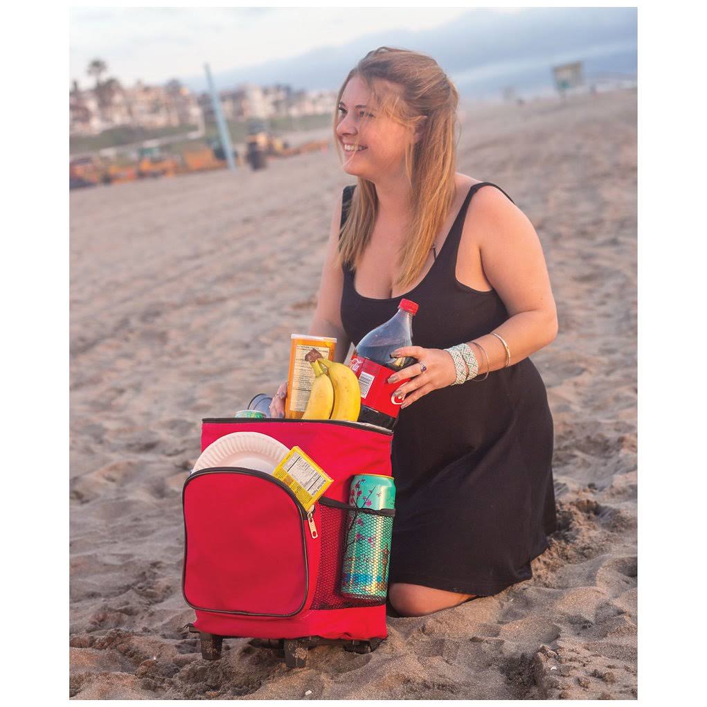 Red Ultra Compact Cooler Cart L3395