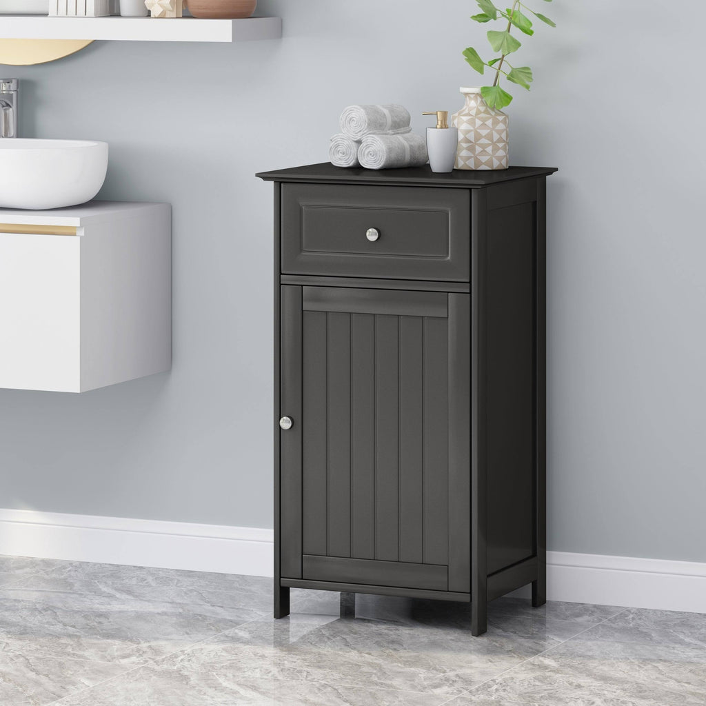 Black Bathroom Storage Cabinet C51542