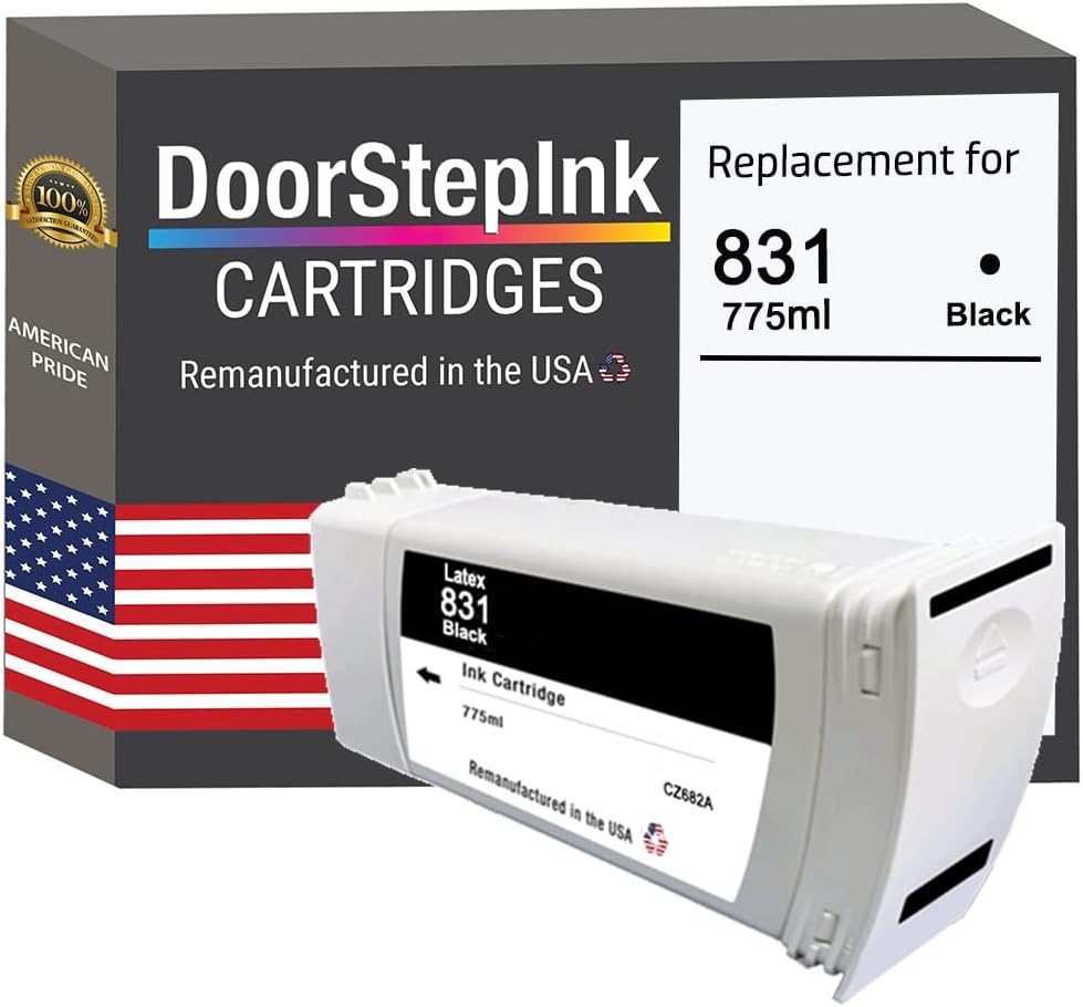 Black Ink Cartridge for HP 831 Printers Latex 310 330 360 370 570 R130