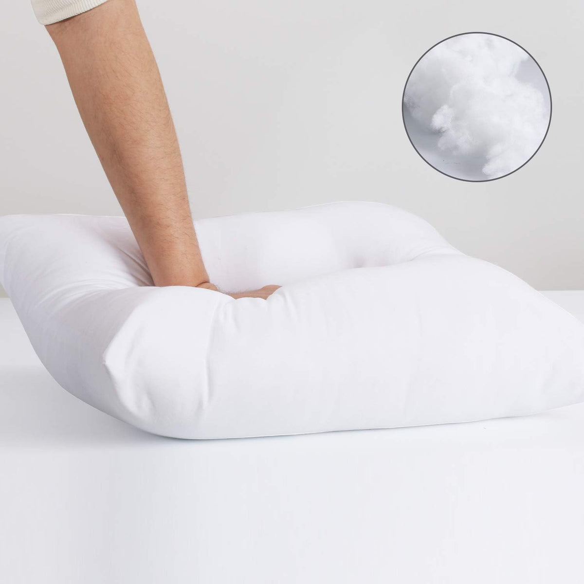 Pack of 4 Water Resistant Hypoallergenic Square Pillow Inserts Z744