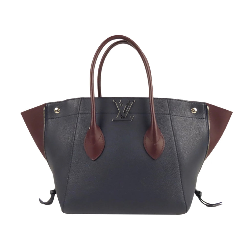 Blue Calf Leather Satchel V734