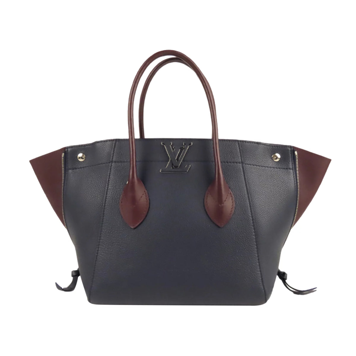 Blue Calf Leather Satchel V734