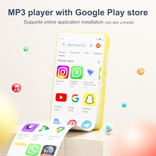 4.0" IPS Touch Screen Android MP3 Player with Bluetooth and WiFi G175