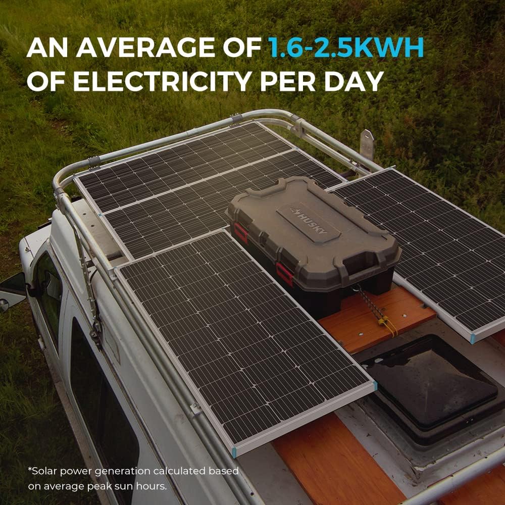 400 Watt 12 Volt 4 Pcs 100W Solar Panel with Charge Controller and Mounting Brackets A327210