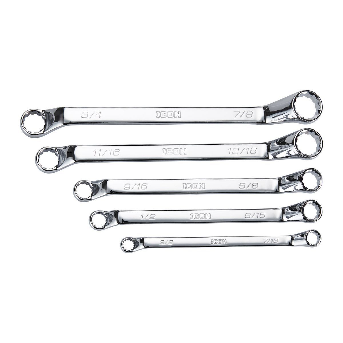 5 Piece SAE Offset Box Wrench Set F15945