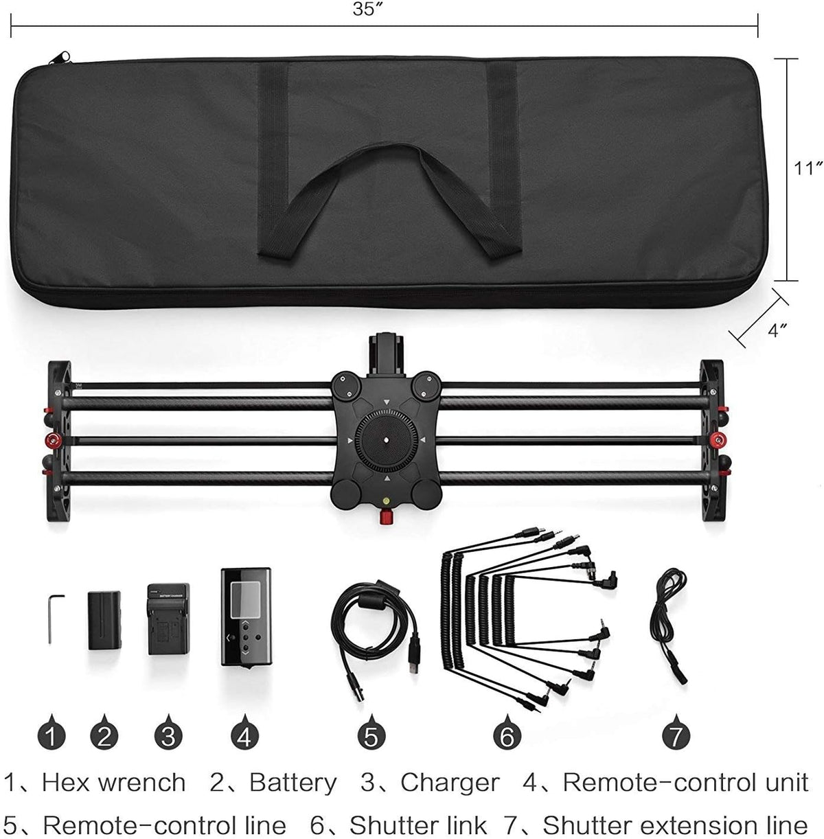 31 80cm Camera Slider Track Dolly Rail System A1392