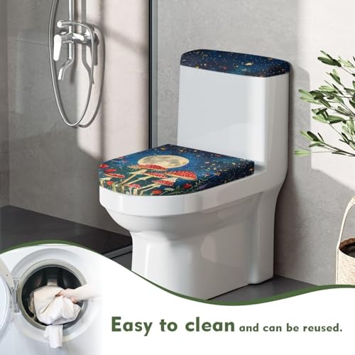 Santa Claus Toilet Lid Tank Cover 2 Pack Set N7741