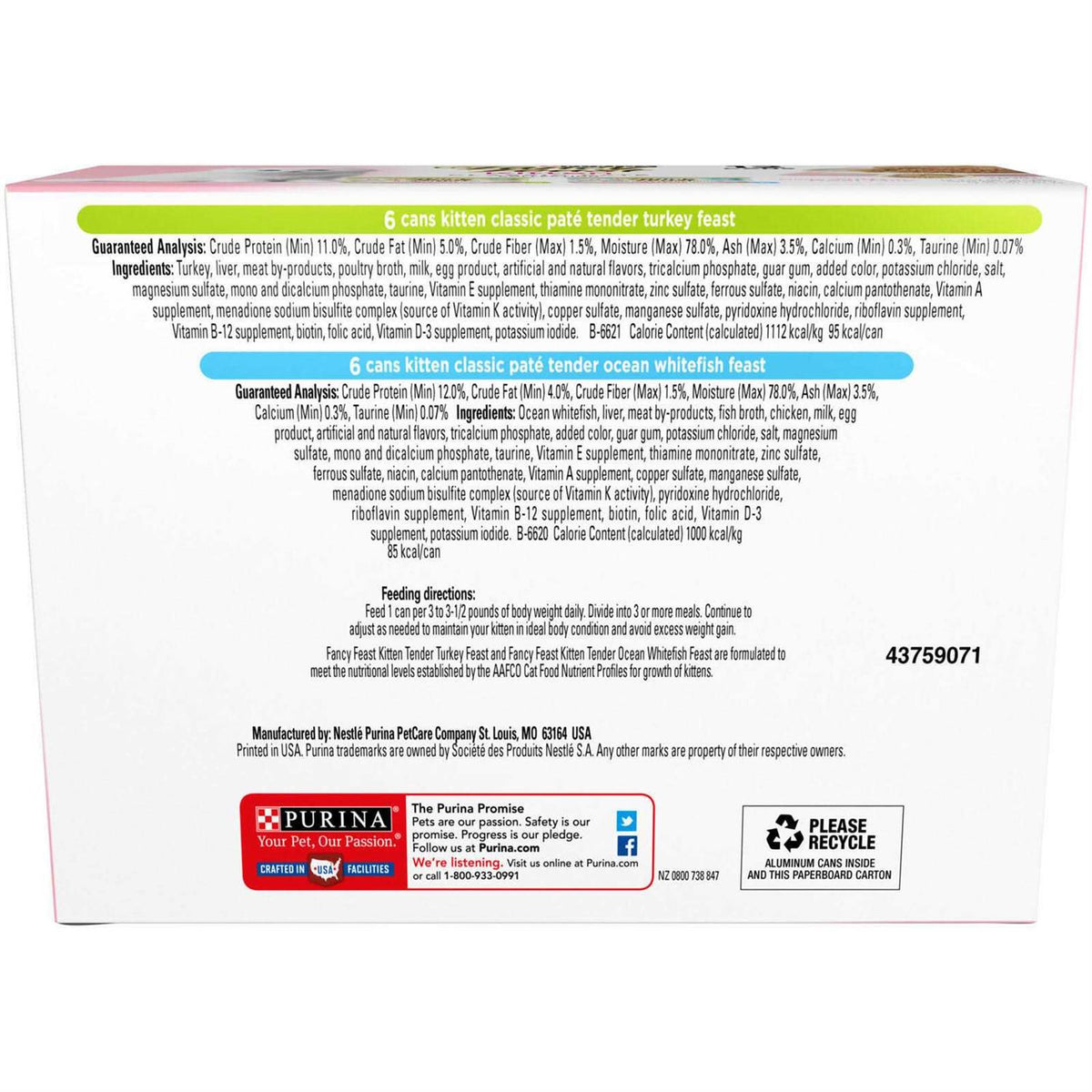 Kitten Classic Pate Cat Wet Food L17746