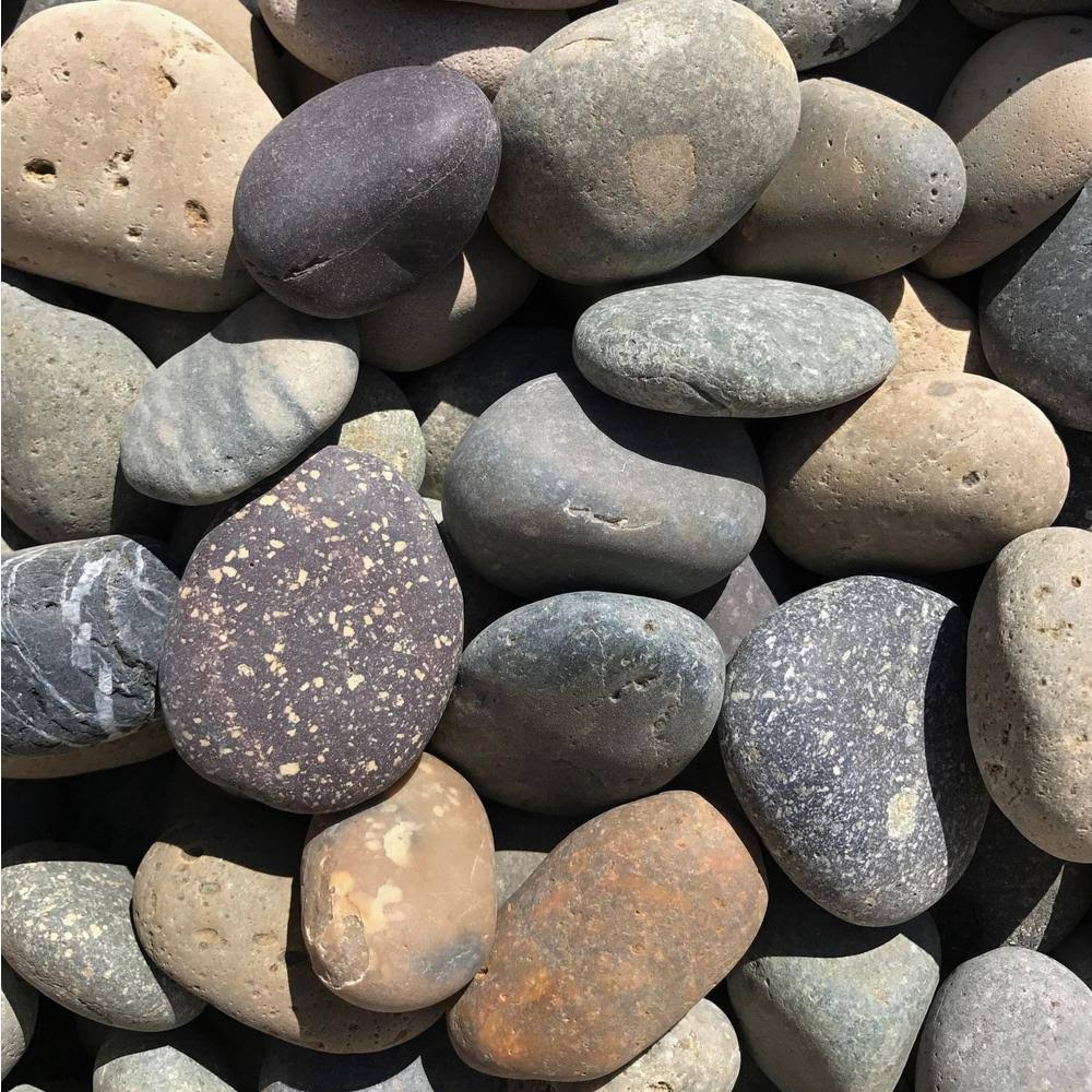 0.50 Cu. ft. 40 lbs. Mixed Mexican Beach Pebble (20-Bag Pallet) B2542