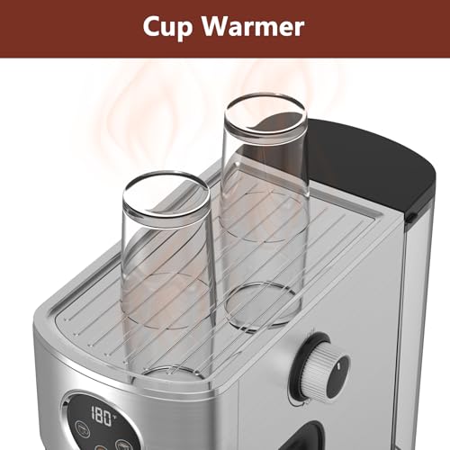 20 Bar Stainless Steel Espresso Machine with Steam Milk Frother O4443