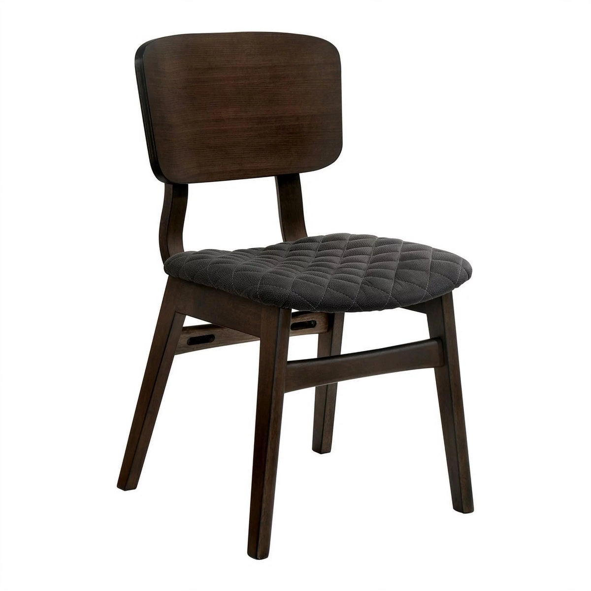 Walnut Wood Side Chair Set of 2 N124