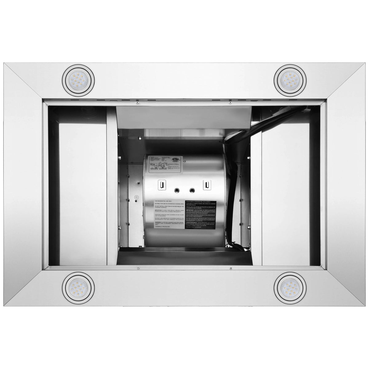30" 760 CFM Stainless Steel Island Mount Kitchen Range Hood J444907
