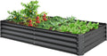 Gray Galvanized Raised Garden Bed B879000
