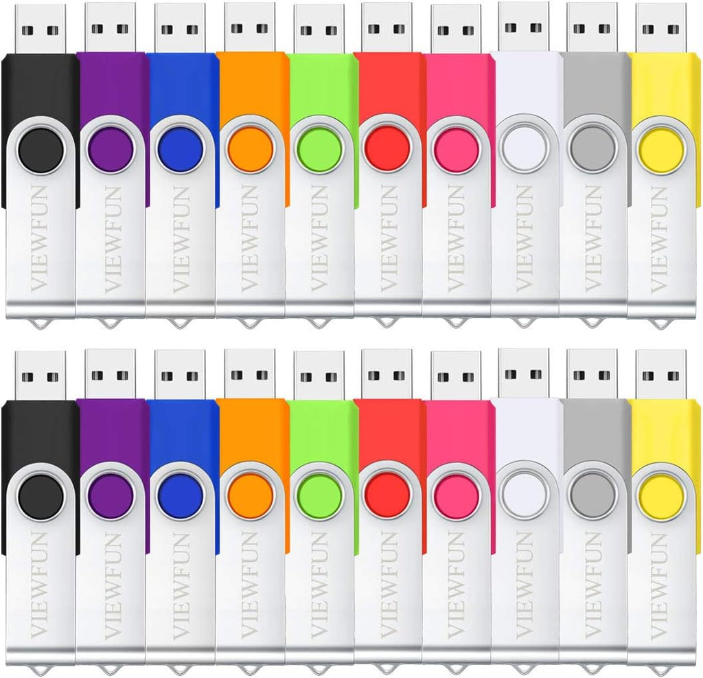 4G Flash Drive 50 Pack USB Thumb Drive with LED Indicator and Lanyards S133