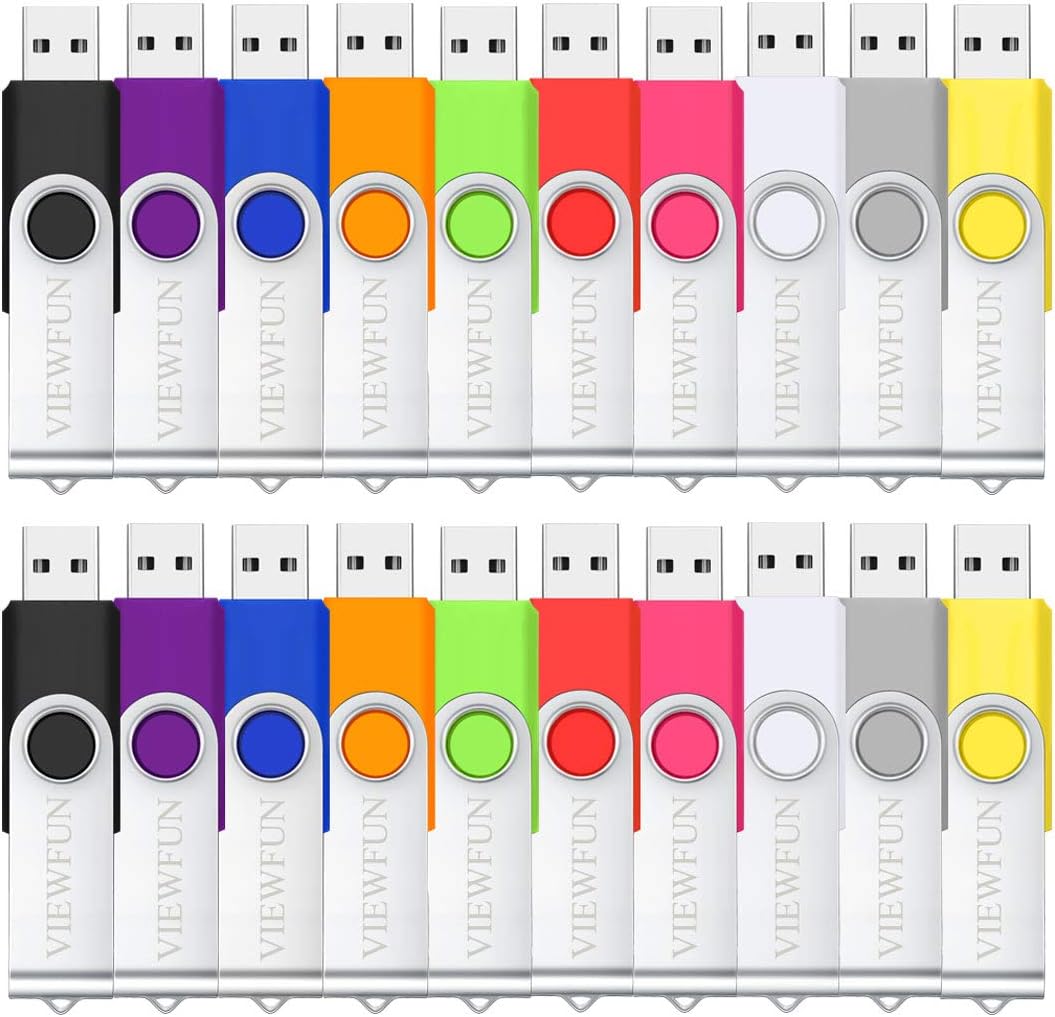 4G Flash Drive 50 Pack USB Thumb Drive with LED Indicator and Lanyards S133