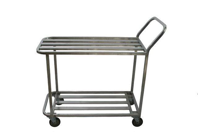 Welded T-Bar Aluminum Utility Carts with 2 Tier G1793