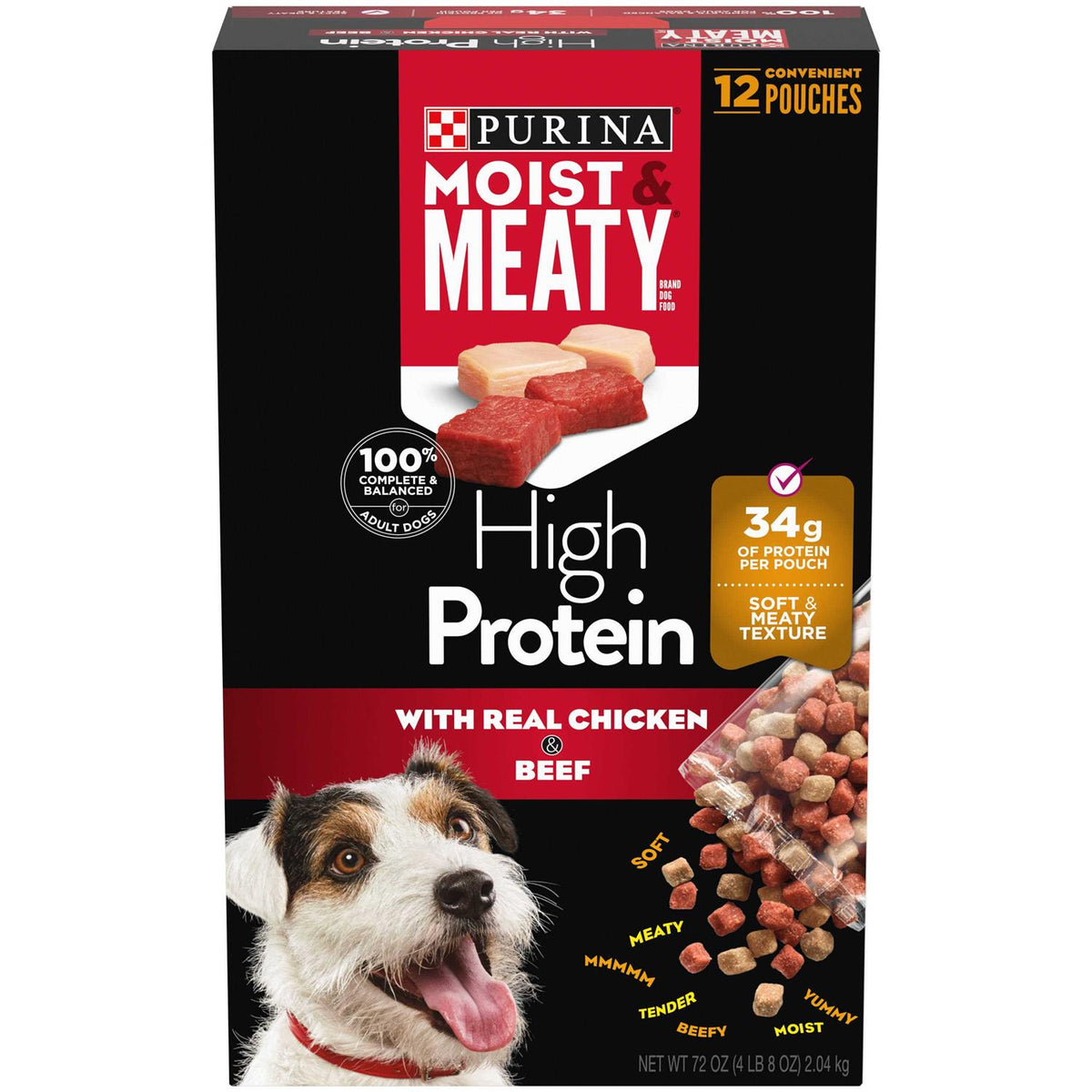 High Protein Chicken & Beef Flavor Dry Dog Food J7427