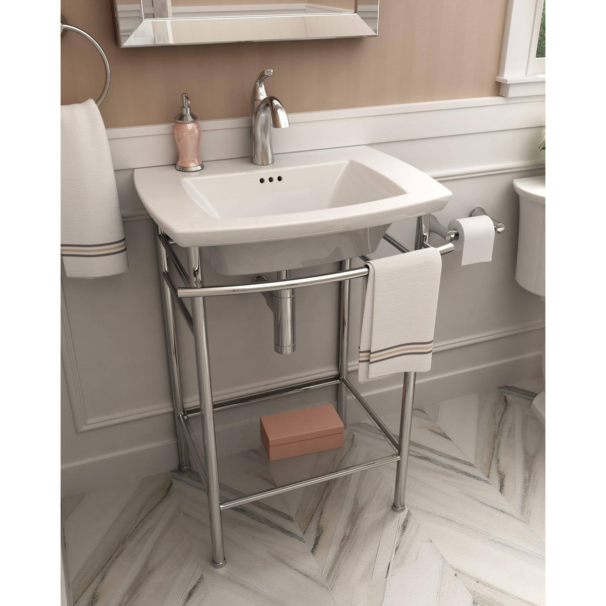 White Bathroom Sink A942687