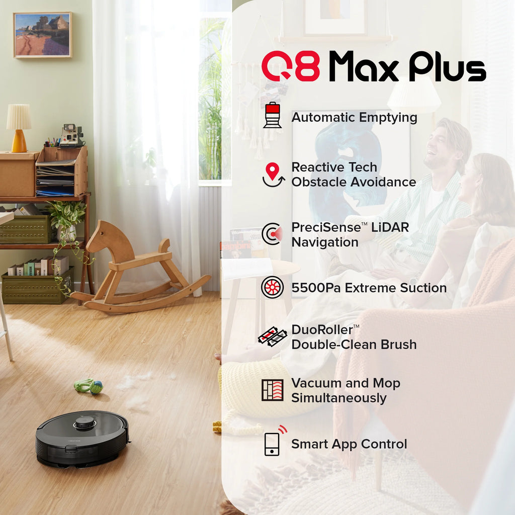 Robot Vacuum and Mop with Self-Emptying W200