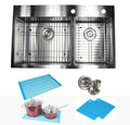 33 inch Drop in Stainless Steel Kitchen Sink 16 Gauge Double Bowl H971332
