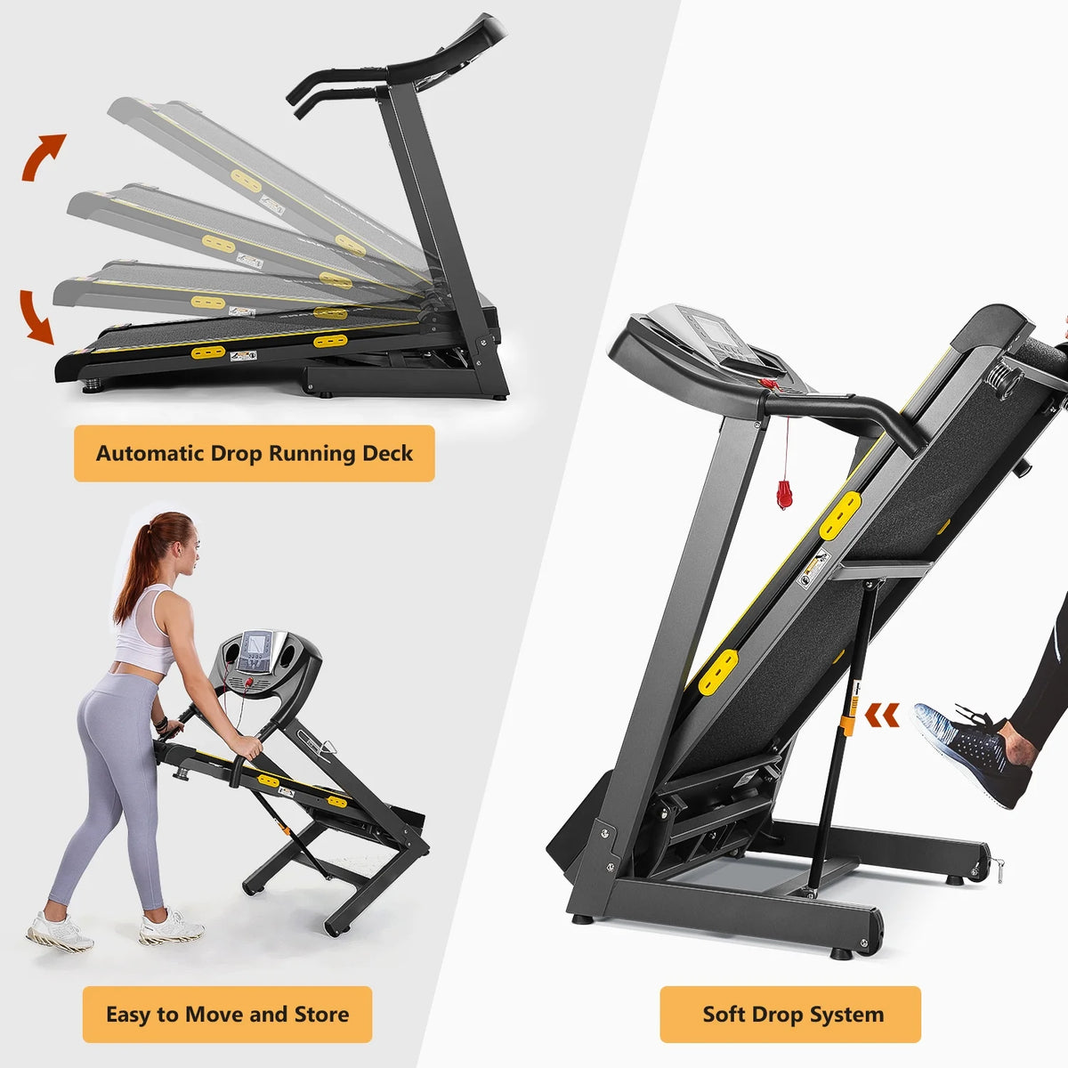2.5 HP Treadmill with 12% Auto Incline J701004