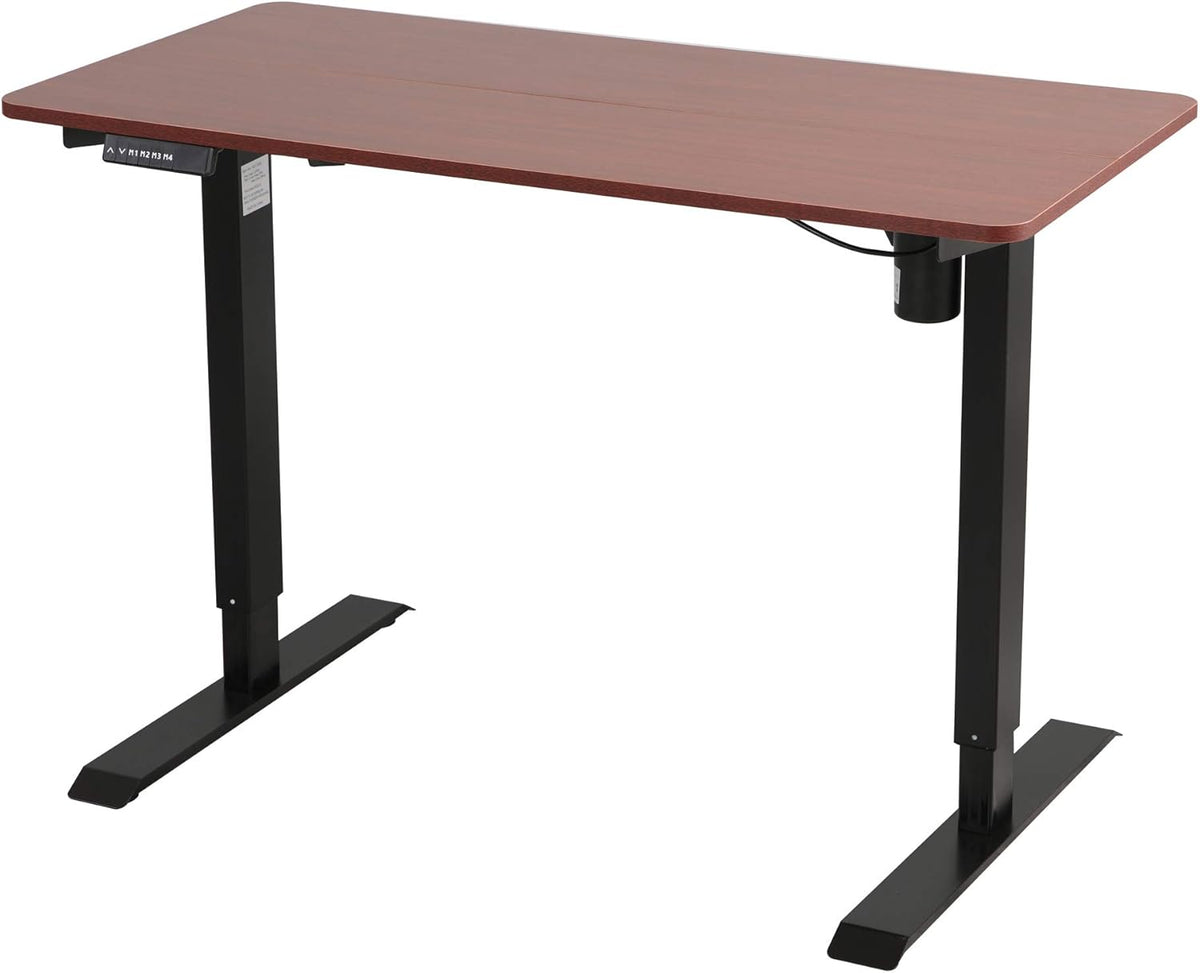 Electric Height Adjustable Standing Desk 48" x 24" Single Motor Black K20359