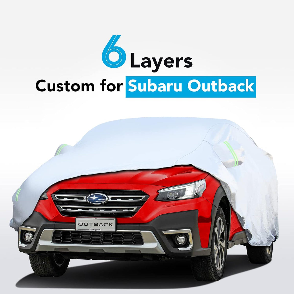 6 Layers All Weather Waterproof Car Cover with Zipper S5205