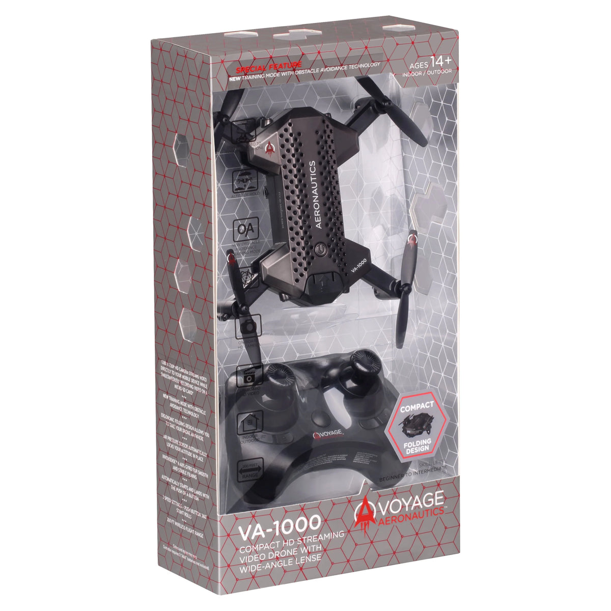 Black 7 inches Wide-Angle Lens Drone L12958