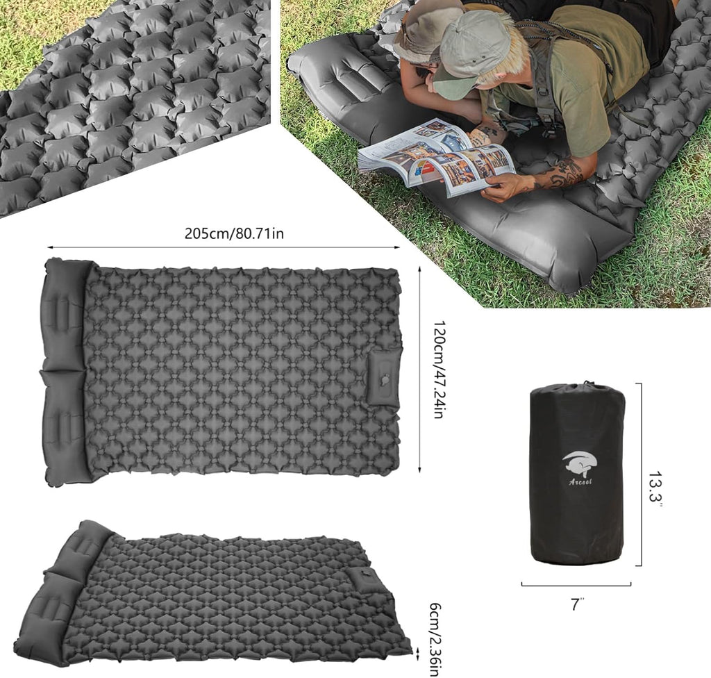 Camping Sleeping Pad with Inflatable Foot Pump V28480