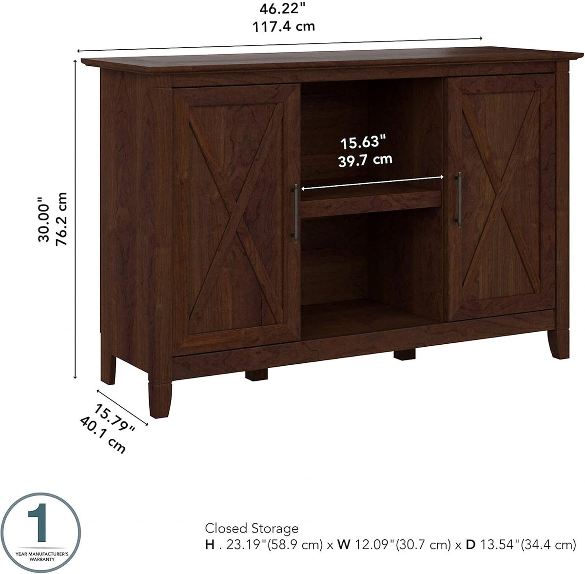 Bing Cherry Accent Cabinet with Doors Z3544