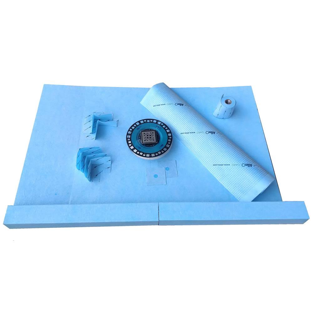 Bright Chrome ABS Plastic Shower Base with Center Drain O1704