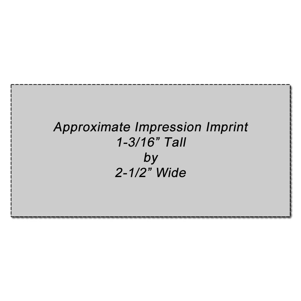 Large Pre-Inked Stamp with Pink Ink I595