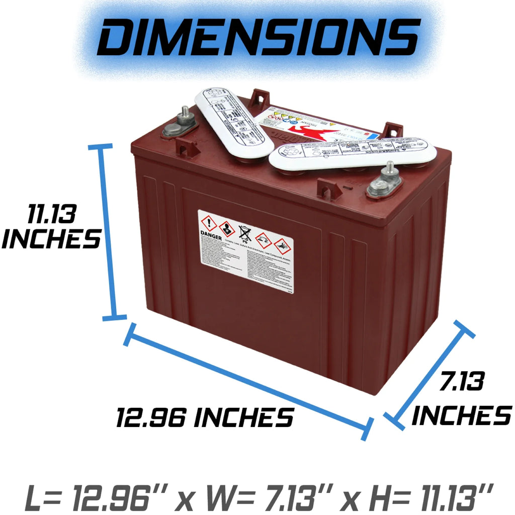 12V 150Ah Flooded Lead Acid Deep Cycle Battery x2 K805676