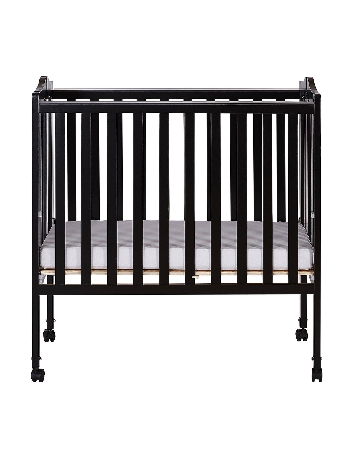 Black 2 in 1 Lightweight Folding Portable Crib E3453
