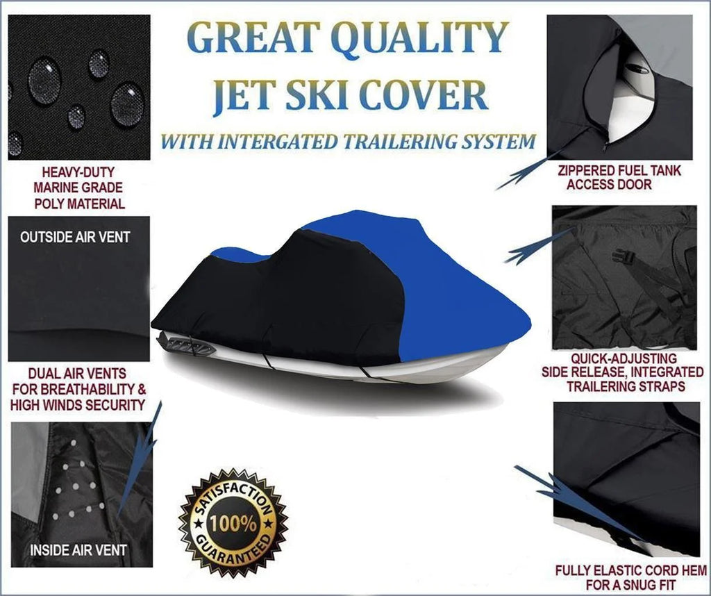 Heavy-Duty 600 Denier Jet Ski PWC Watercraft Cover J6173