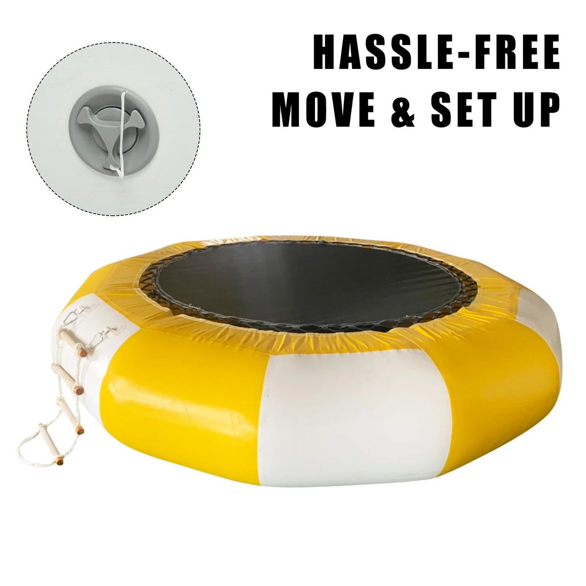 10Ft Inflatable Water Trampoline Bounce Swim Platform W773