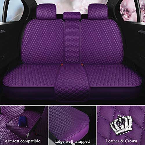 Leather Auto Seat Covers 9pcs Front Rear Seat Covers M7861