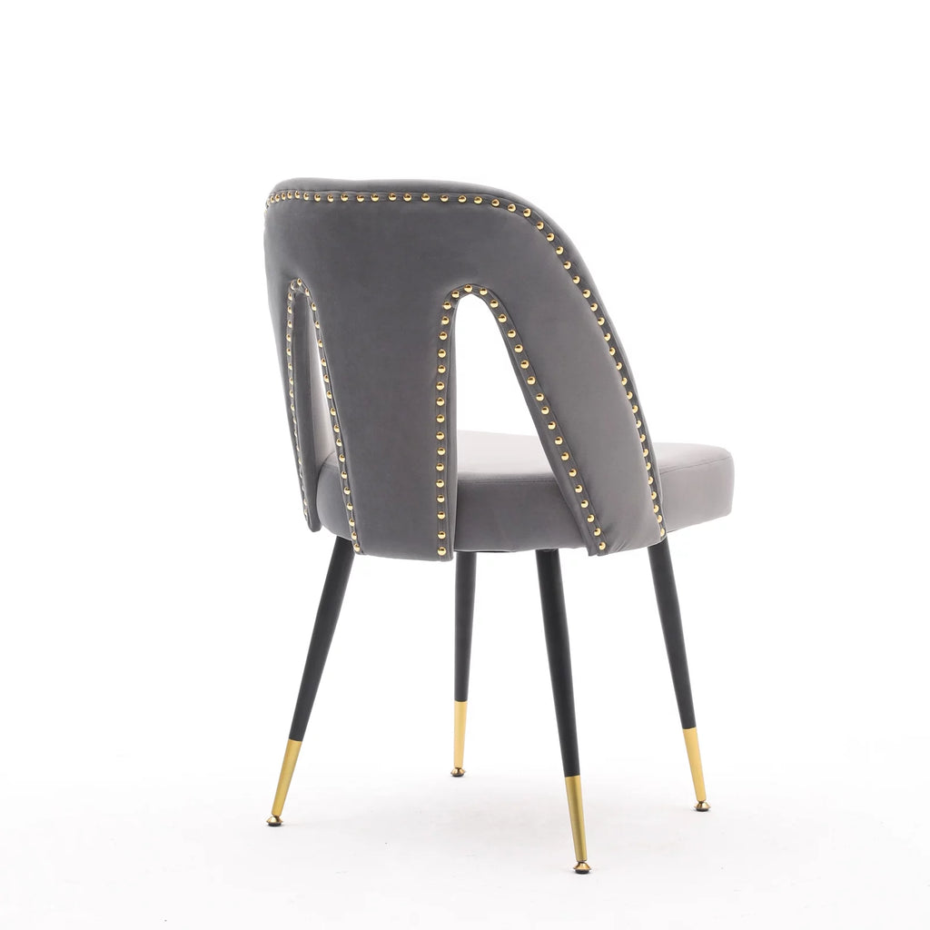 Velvet Upholstered Dining Chairs Set of 6 T878