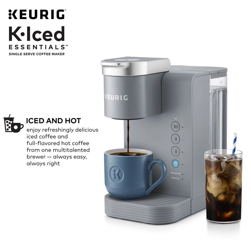 Gray Iced and Hot Single-Serve K-Cup Pod Coffee Maker G48657