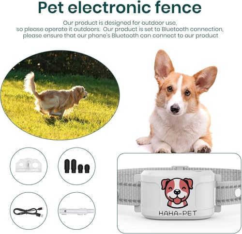 Electric Dog Fence Wireless Containment System with Waterproof Training Collar J56540