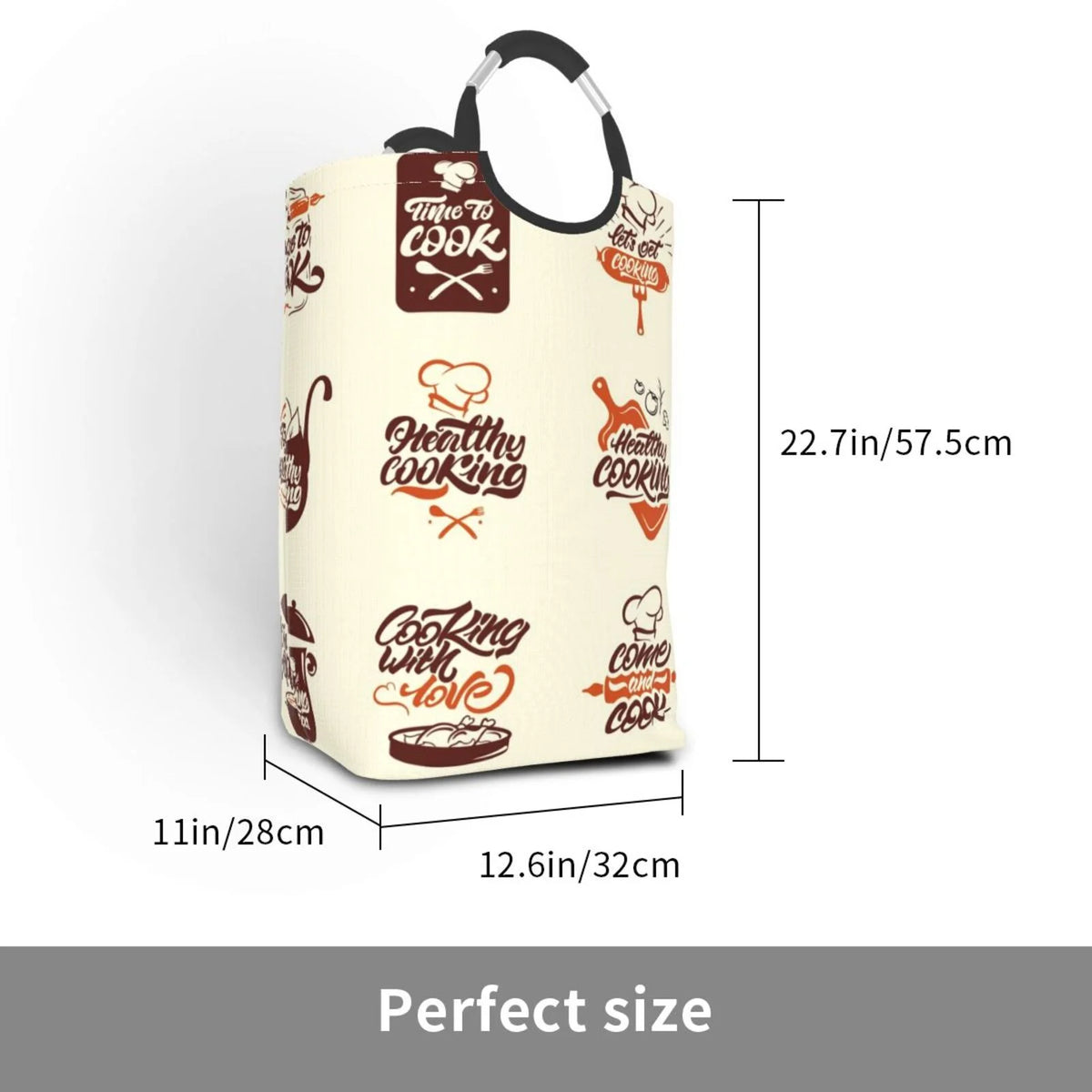 Large Canvas Fabric Laundry Hamper T245