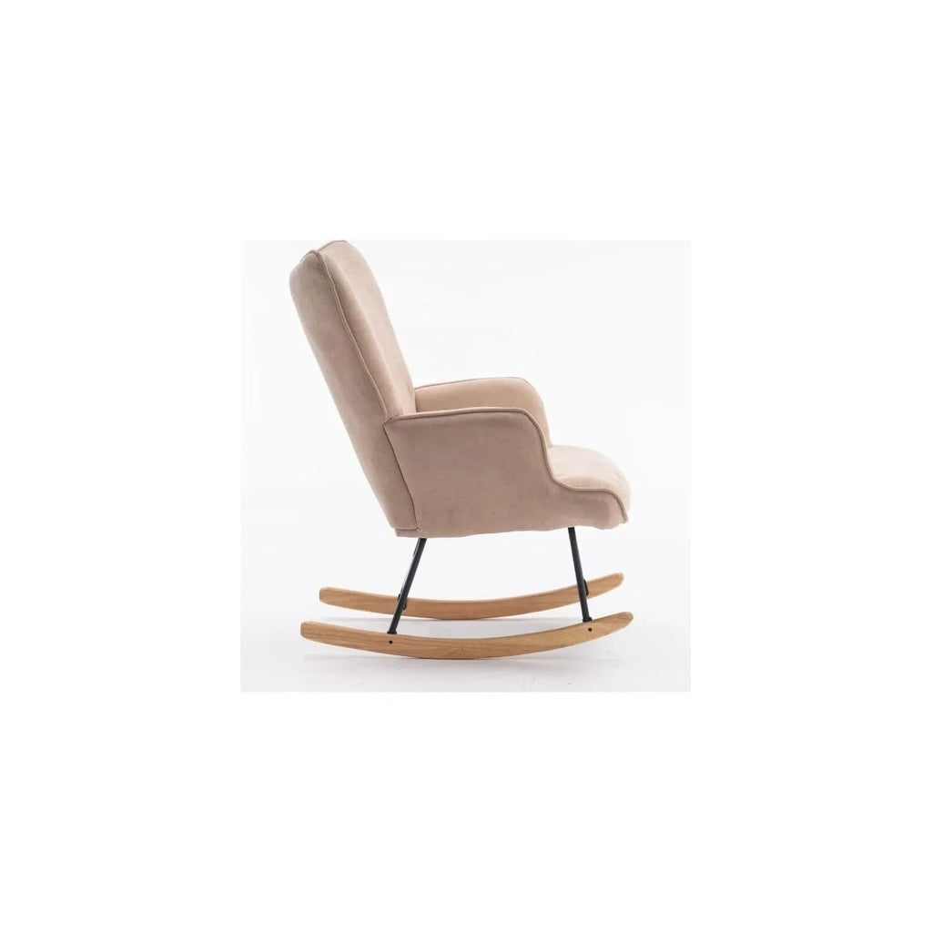 Beige Fabric Rocking Chair K680